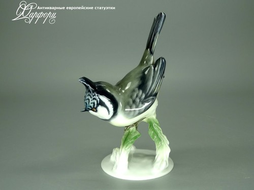 Купить фарфоровые статуэтки Rosenthal, Хохлатая синица, Германия
